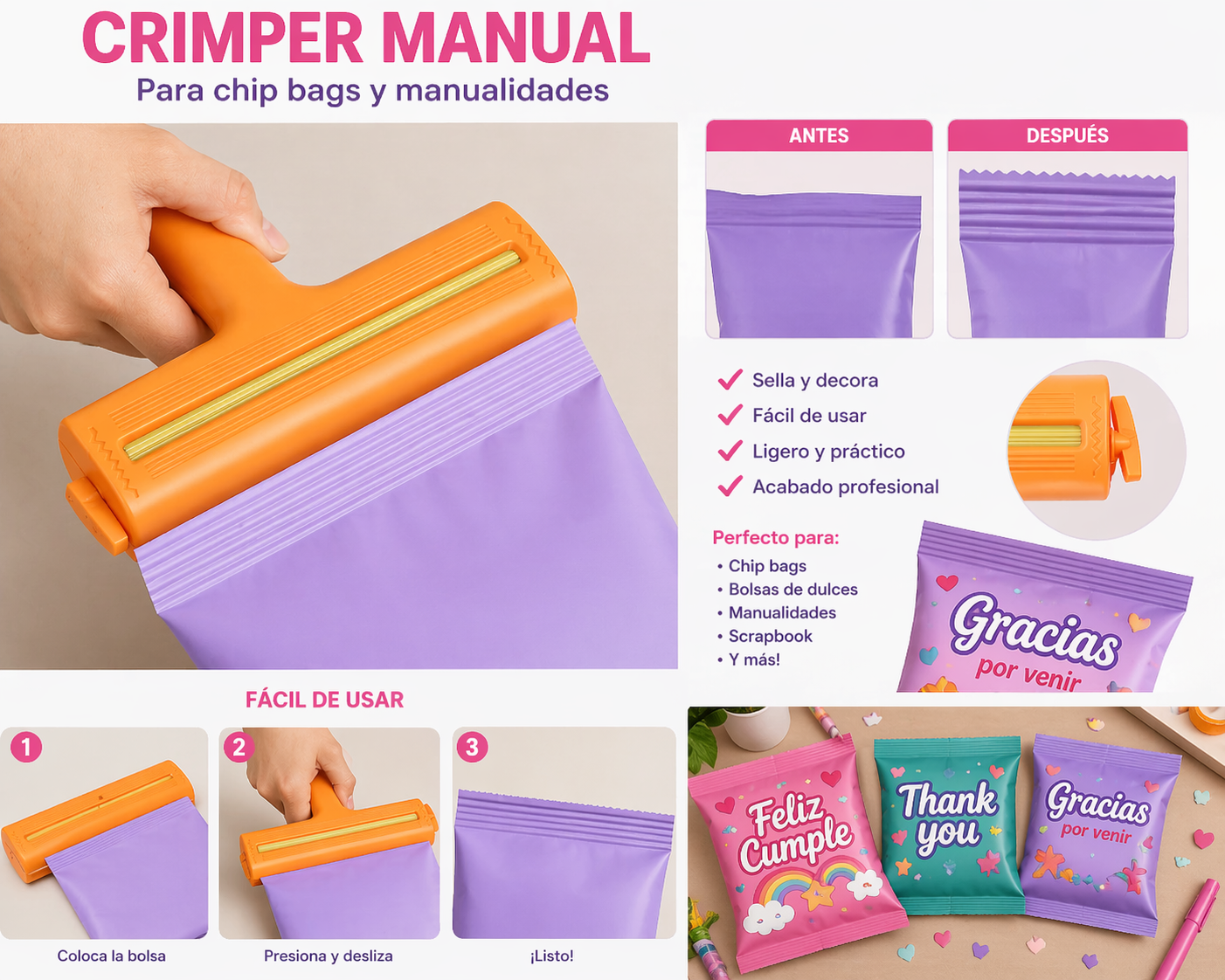 sellador decorativo para papel