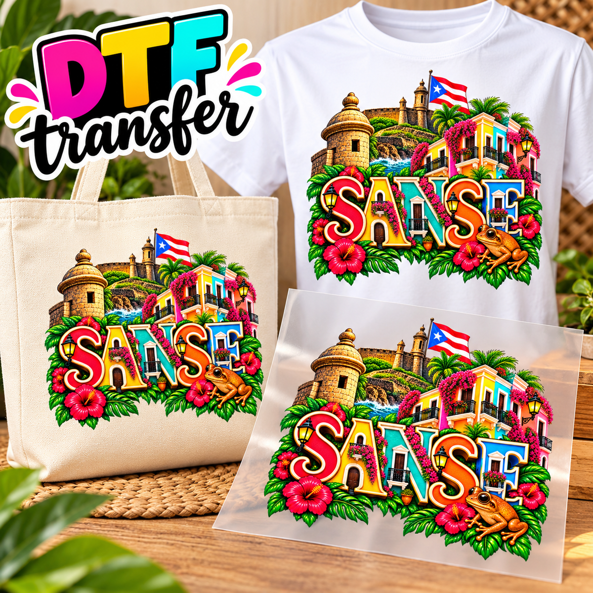 SANSE Impresiones DTF Transfers – Personaliza Todo Tipo de Tela