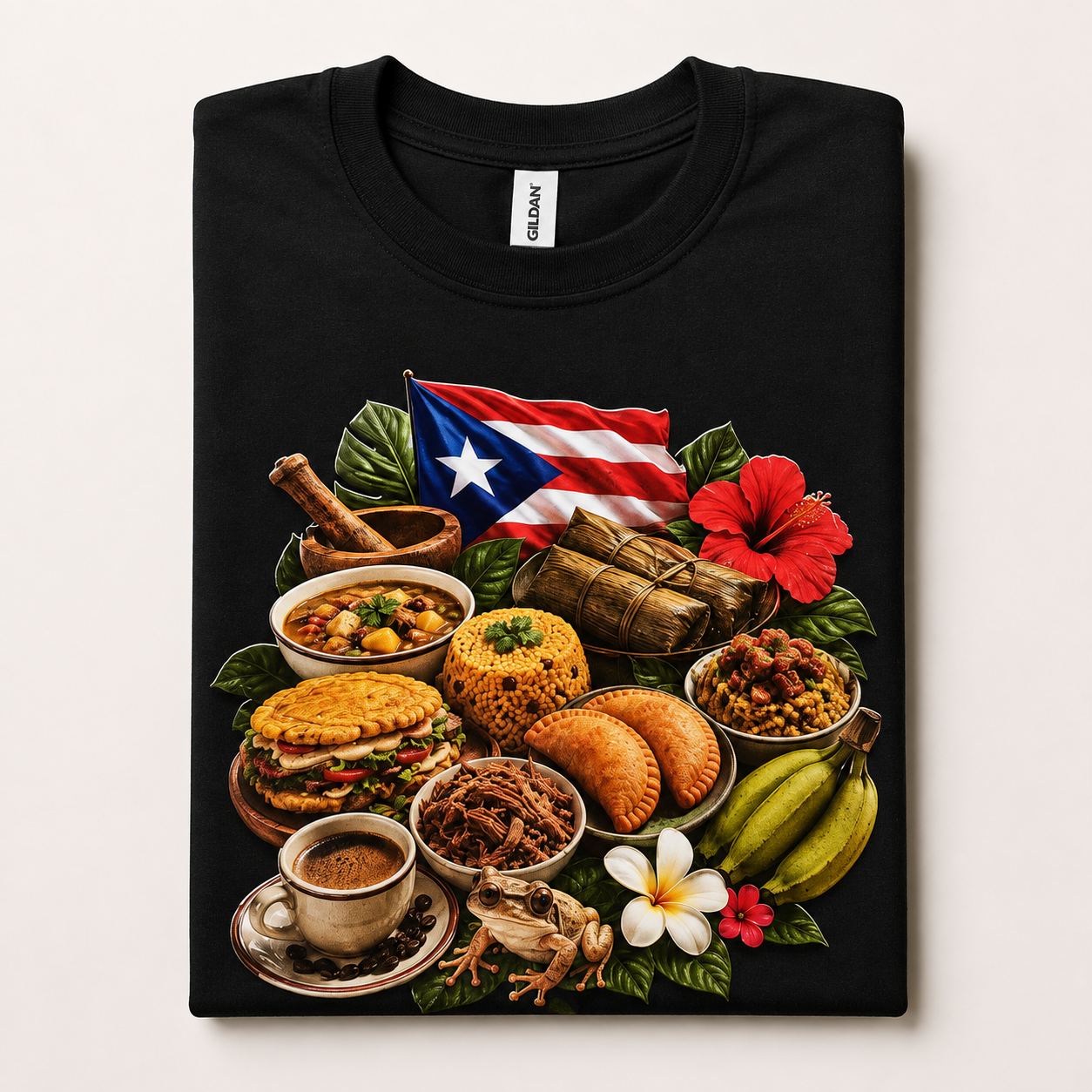 Camisa comida PR talla xs de niño