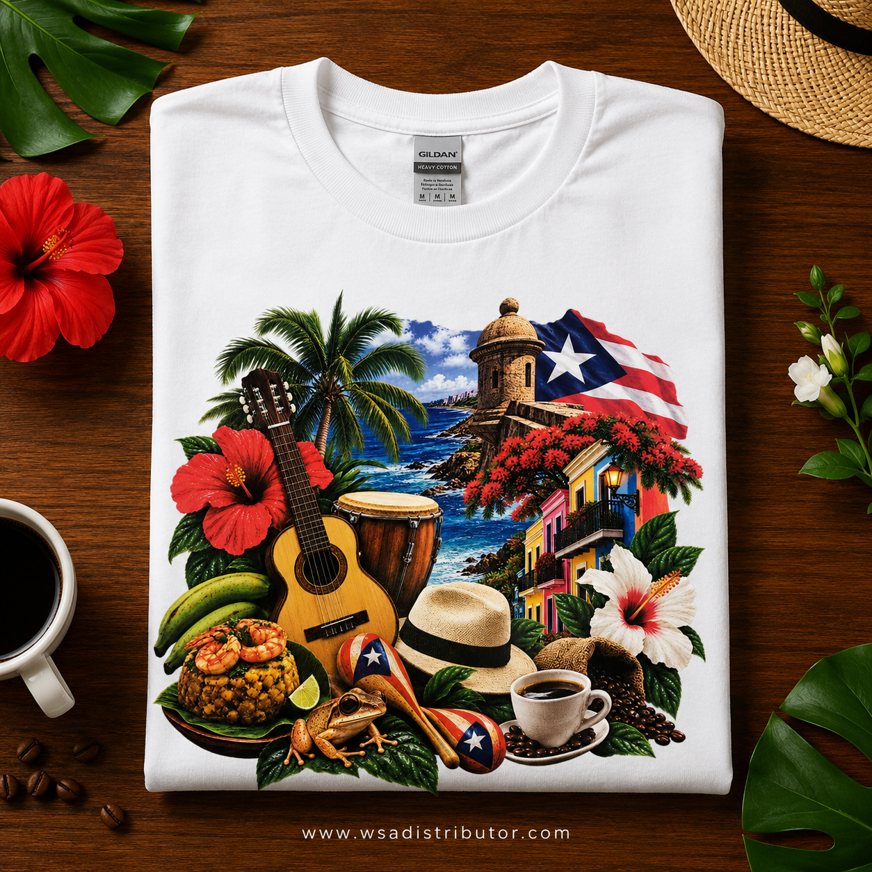 Camisa guitarra mofongo talla M de niño