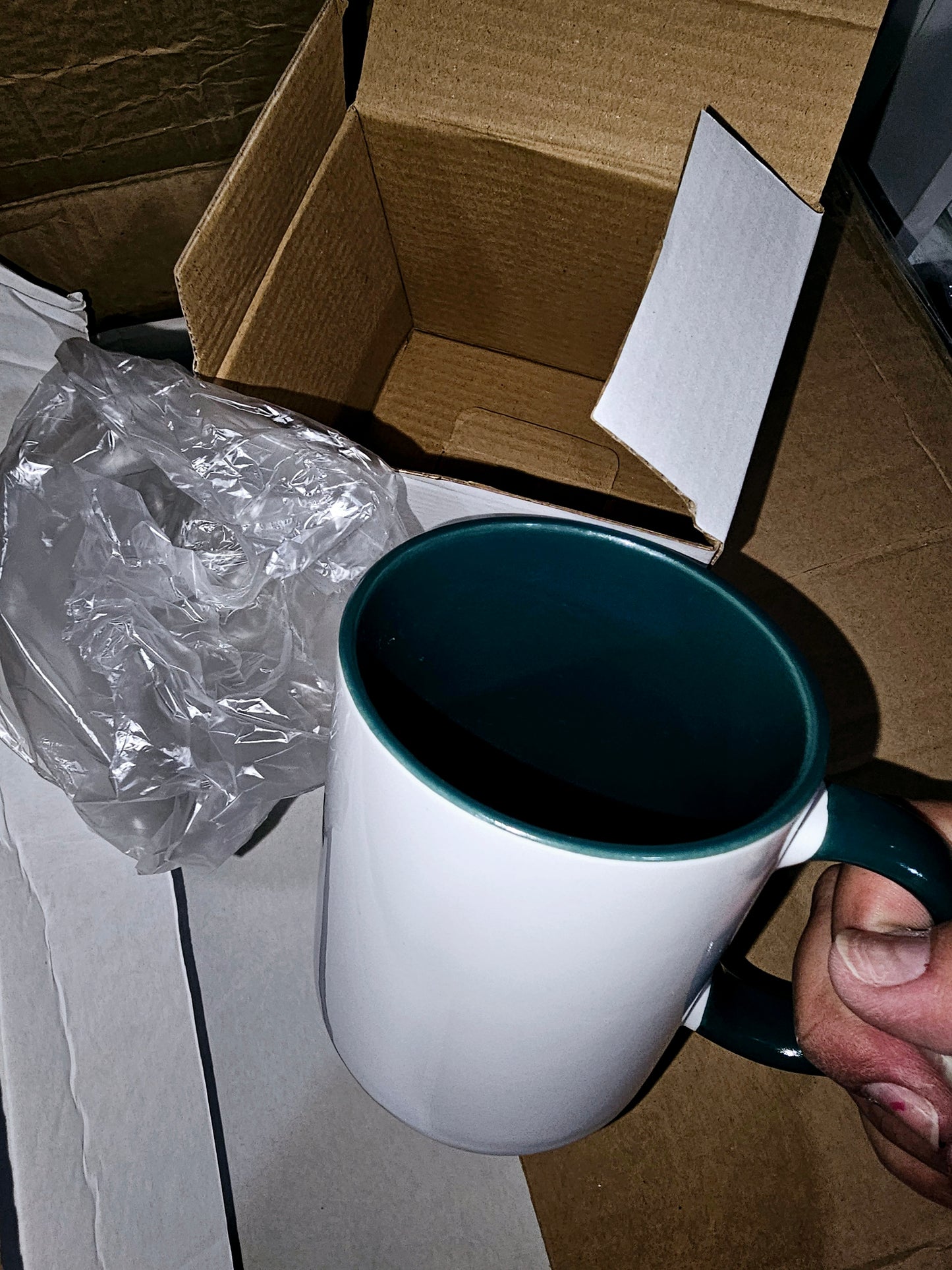 11oz mug colored inside