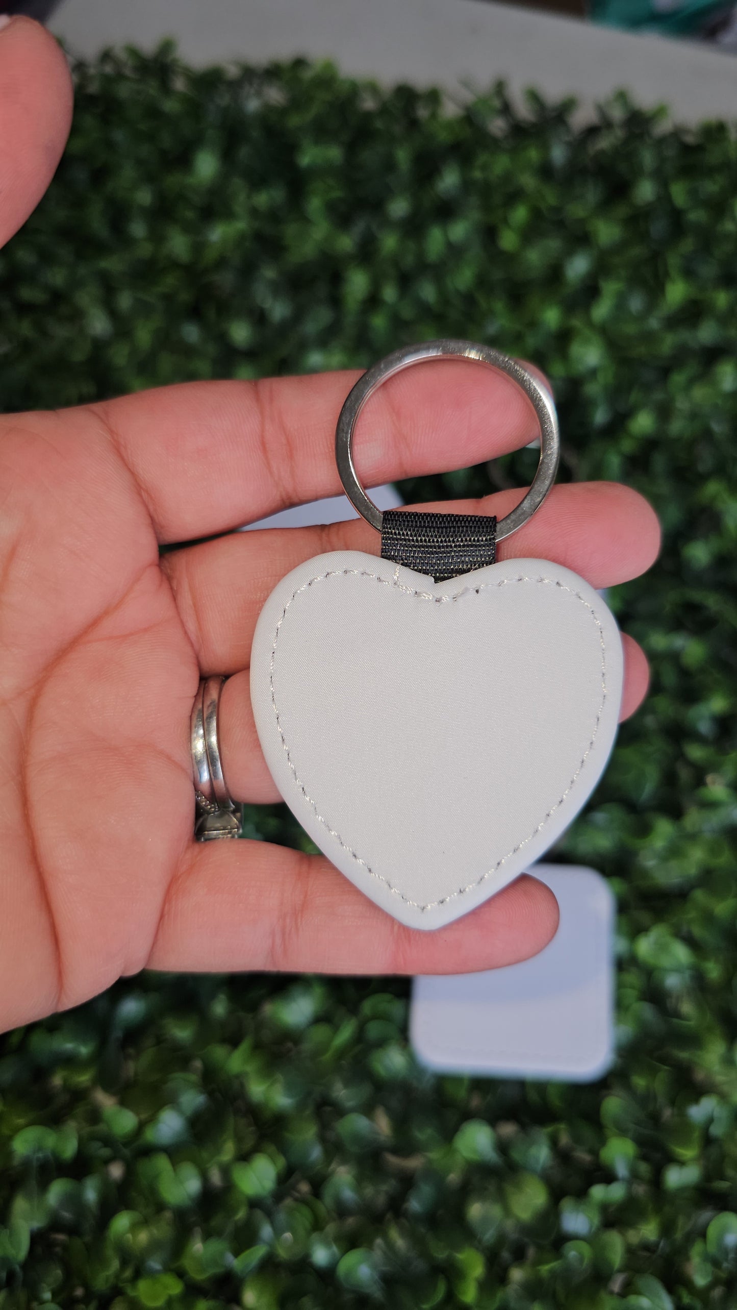 PU Leather Keychain assorted shapes double side sublimation