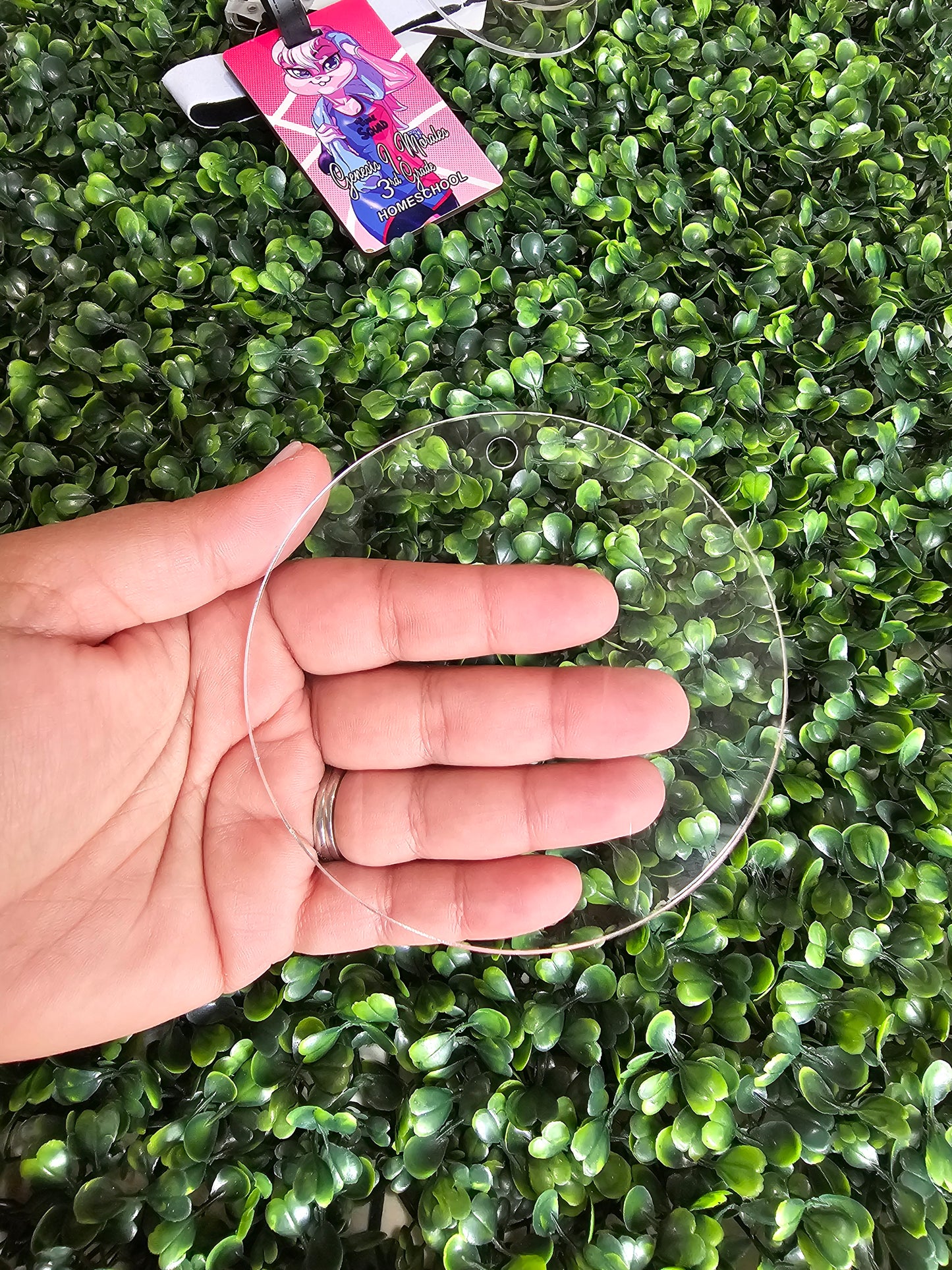 acrylic round circle