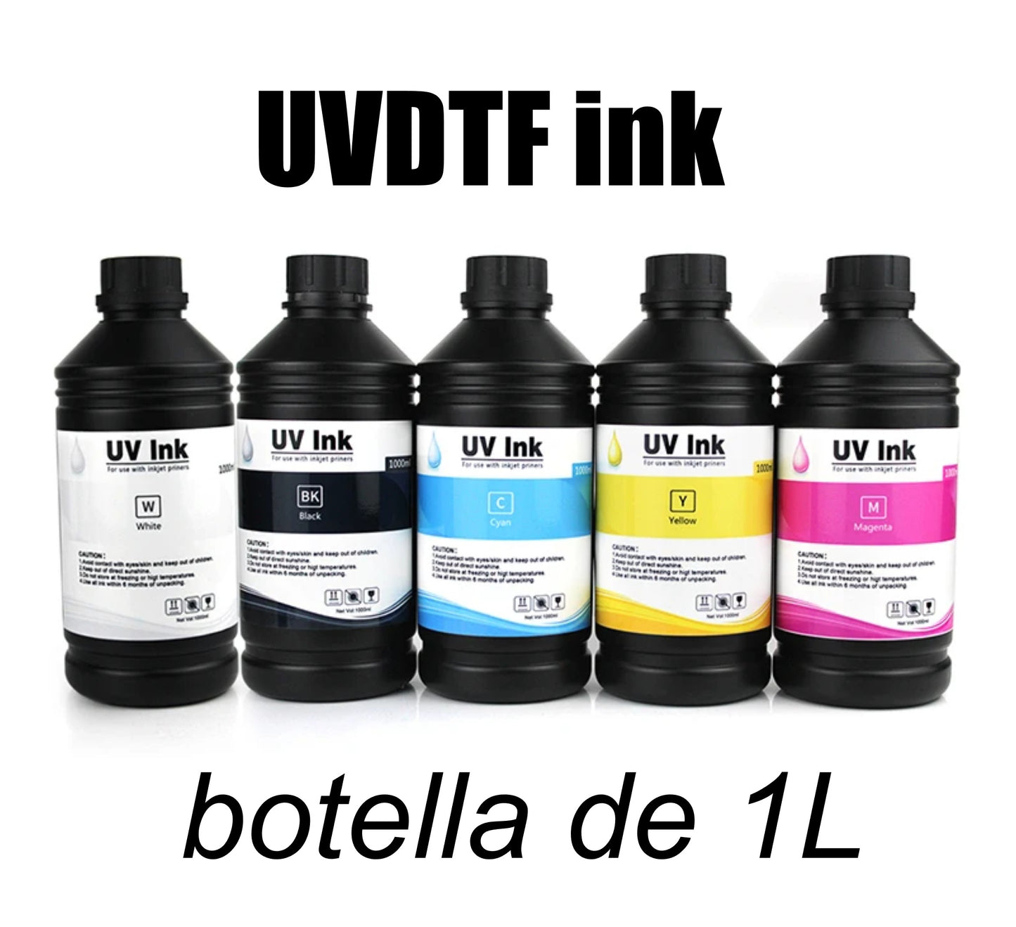 UV DTF Ink CMYKW Varnish UV Inks 1 L