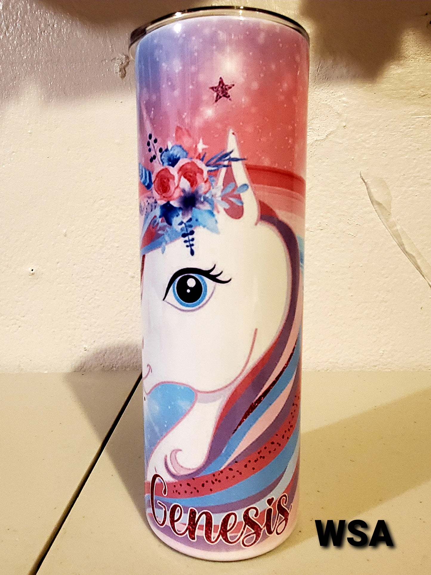 20oz skinny straight with metal straw