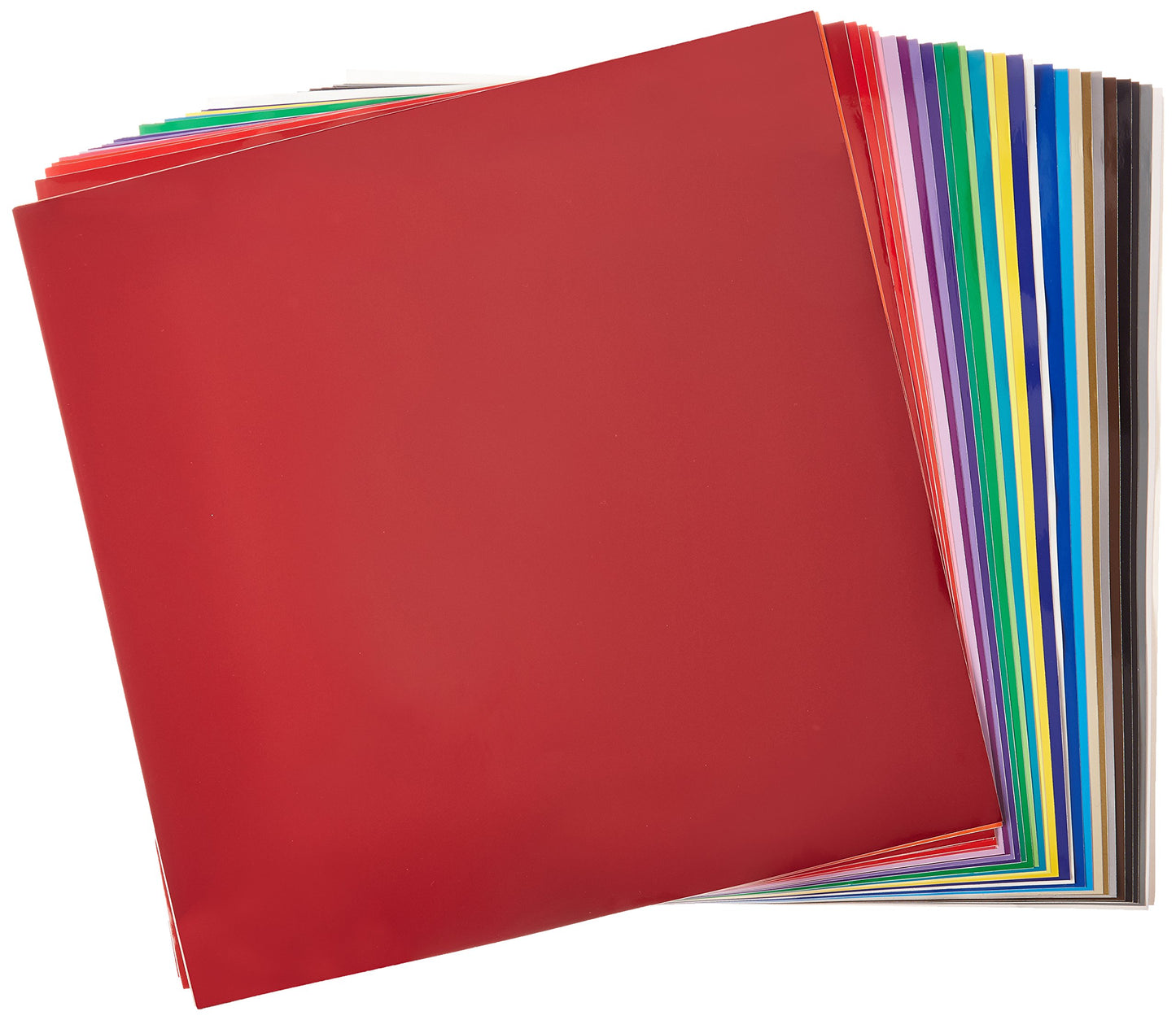 50 sheets adhesive solid colors bundle 12"x12"