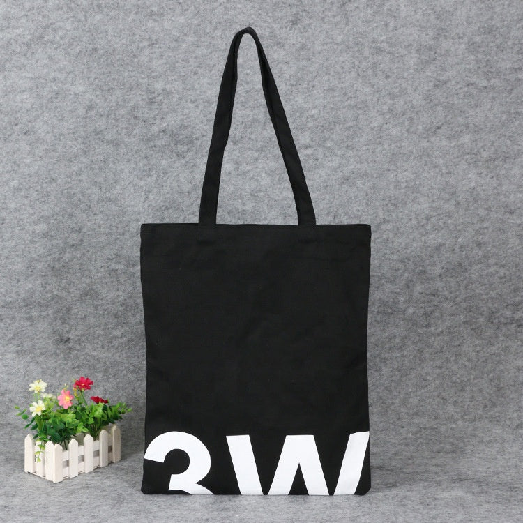 tote bag canvas black color