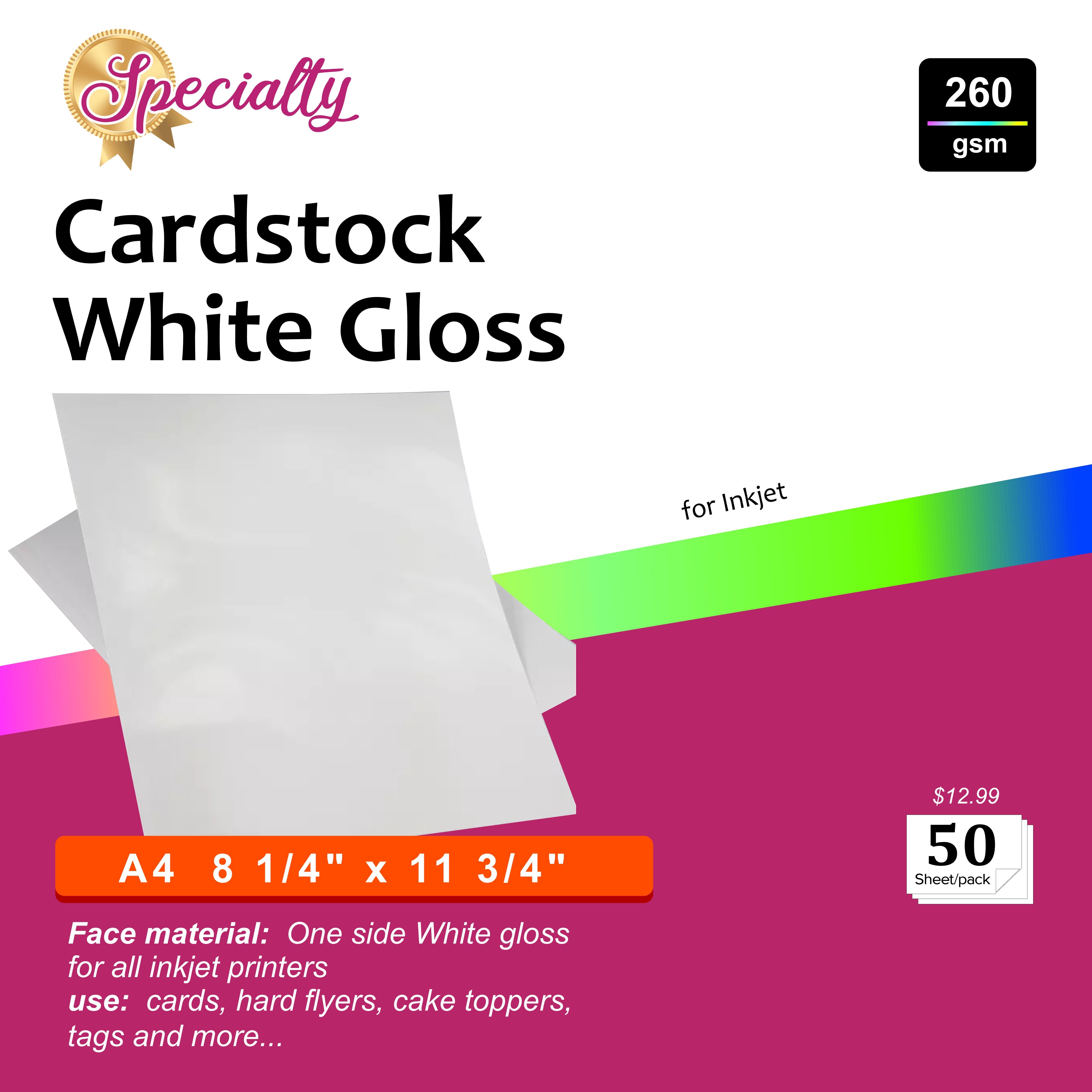 Glossy Cardstock Inkjet at Fernando Ward blog
