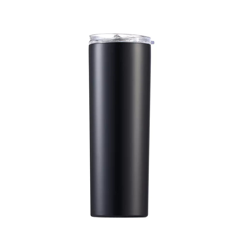 skinny 20oz black matte tumbler insulated
