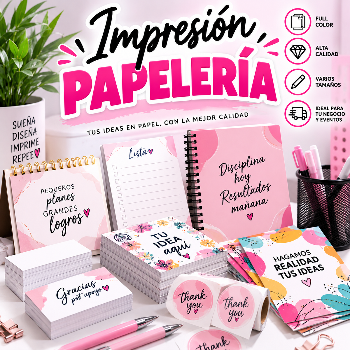 Impresión papelería