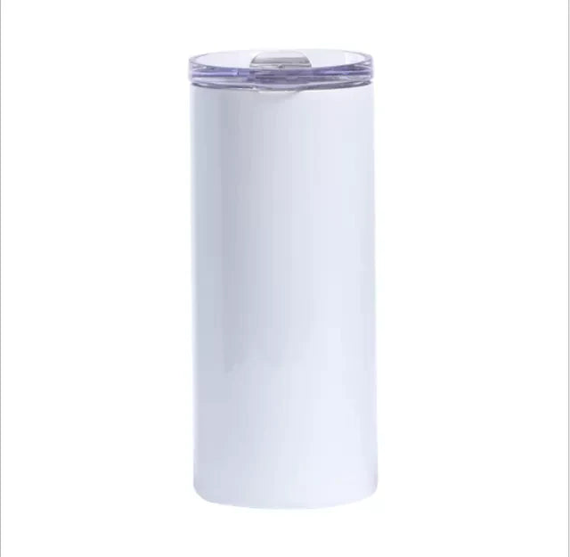 12oz skinny straight with metal straw