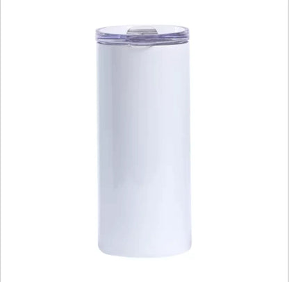 12oz skinny straight with metal straw