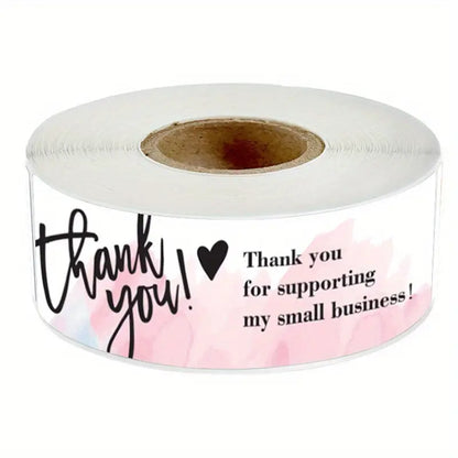 rollo de 120 sticker thank you