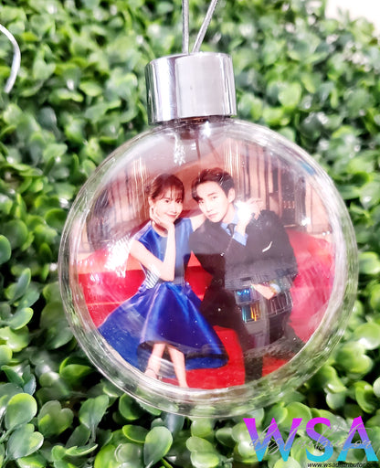 christmas ornament round 3 inches