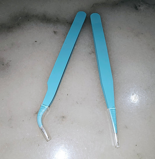set of 2 tweezers for crafts