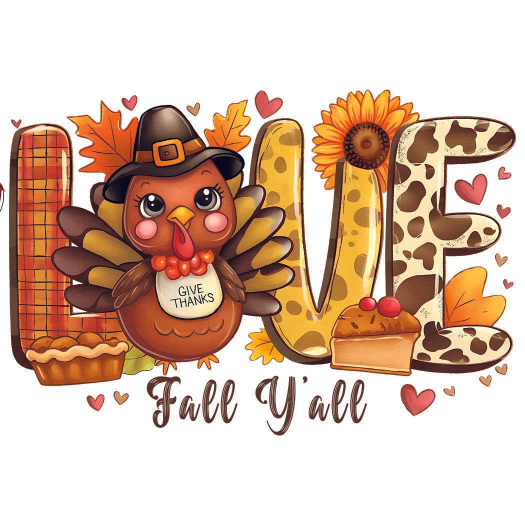 DTF transfer THANKSGIVING70