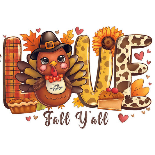 DTF transfer THANKSGIVING70