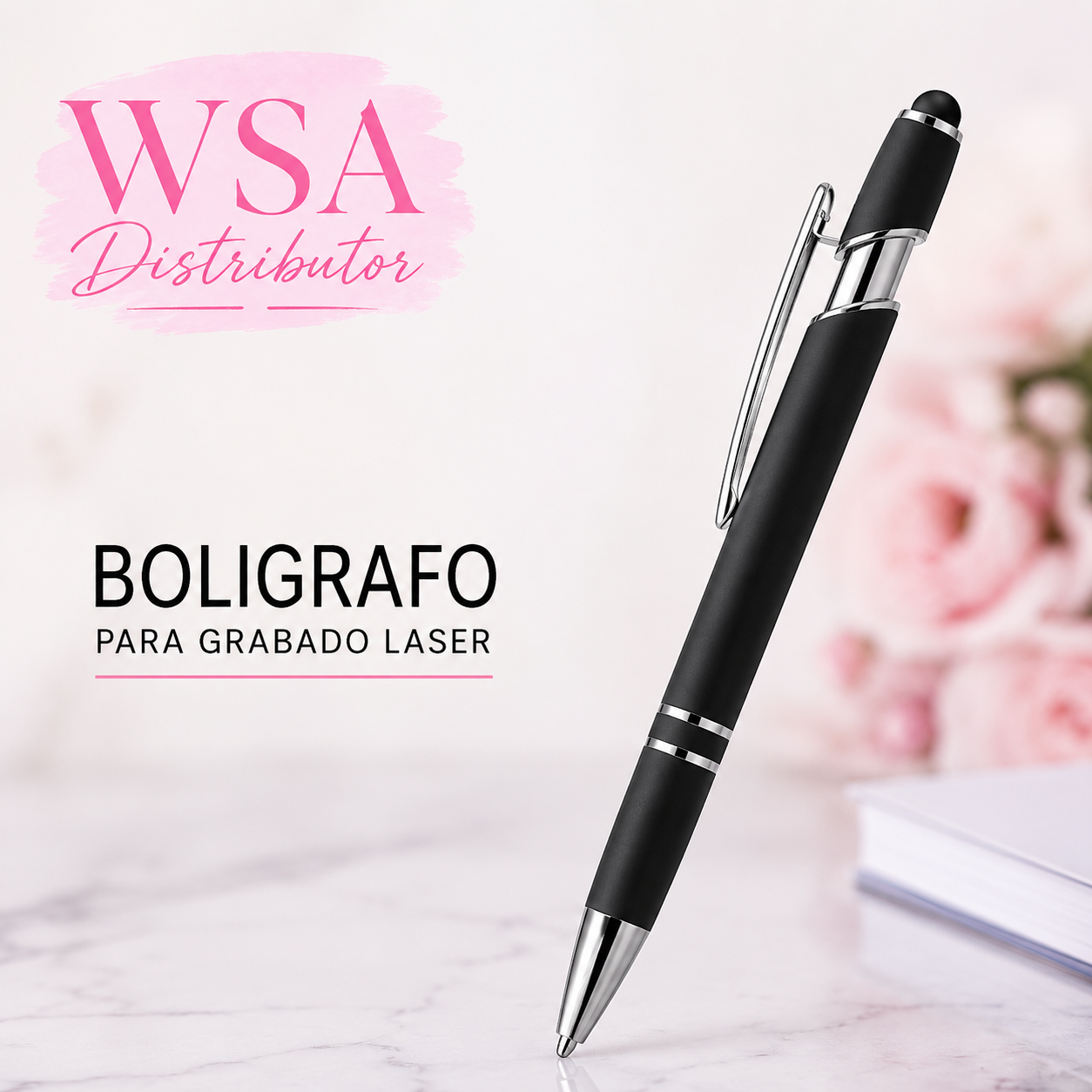 boligrafo negro para grabado laser