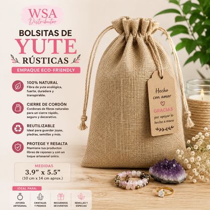3.9"x5.5" Kraft linen bags