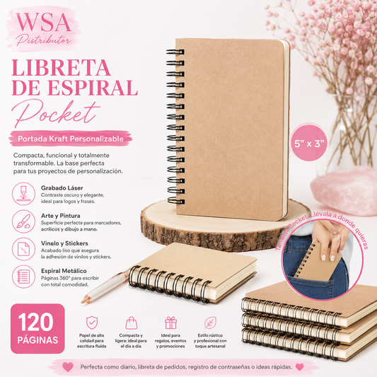 libreta 5"x3" de 120 pags