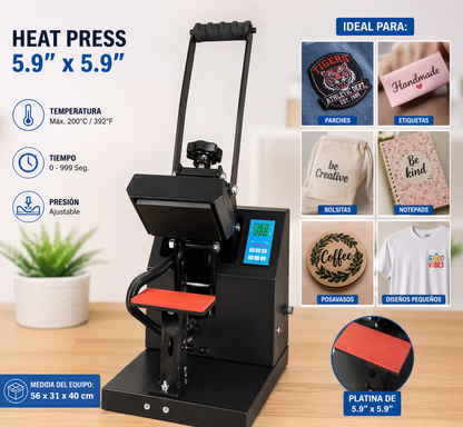 Heat Press 5.9"x5.9"