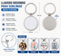 llavero de metal sublimable