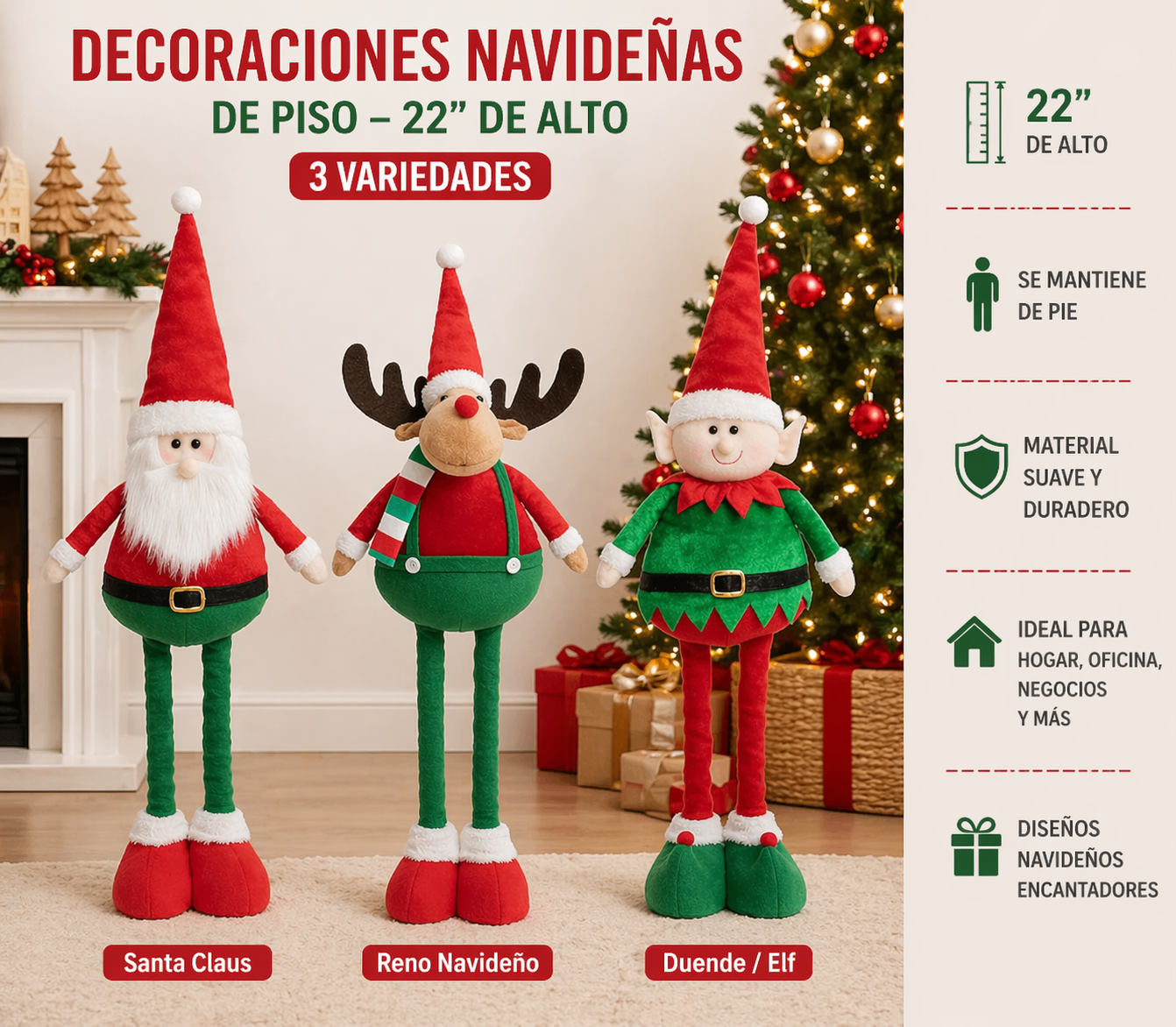 decoracion navideña 22"