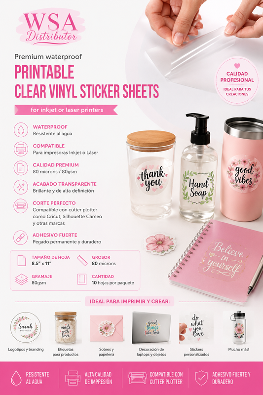 vinilo imprimible clear inkjet