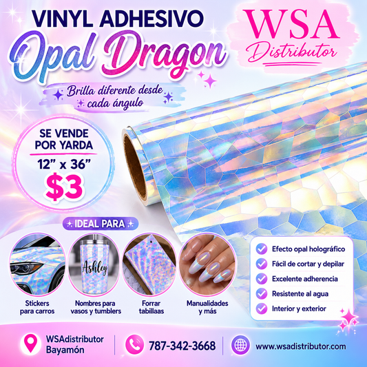 vinilo adhesivo opal dragon 12"x36"