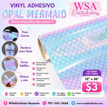 vinilo adhesivo opal mermaid 12"x36"