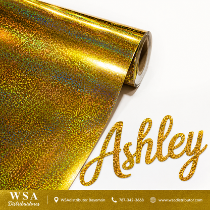vinilo adhesivo sparkle gold 12"x36"