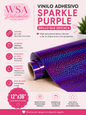 vinilo adhesivo sparkle purple 12"x36"