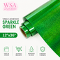 vinilo adhesivo  sparkle green 12"x36"