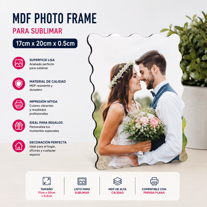 sublimation MDF photo frame
