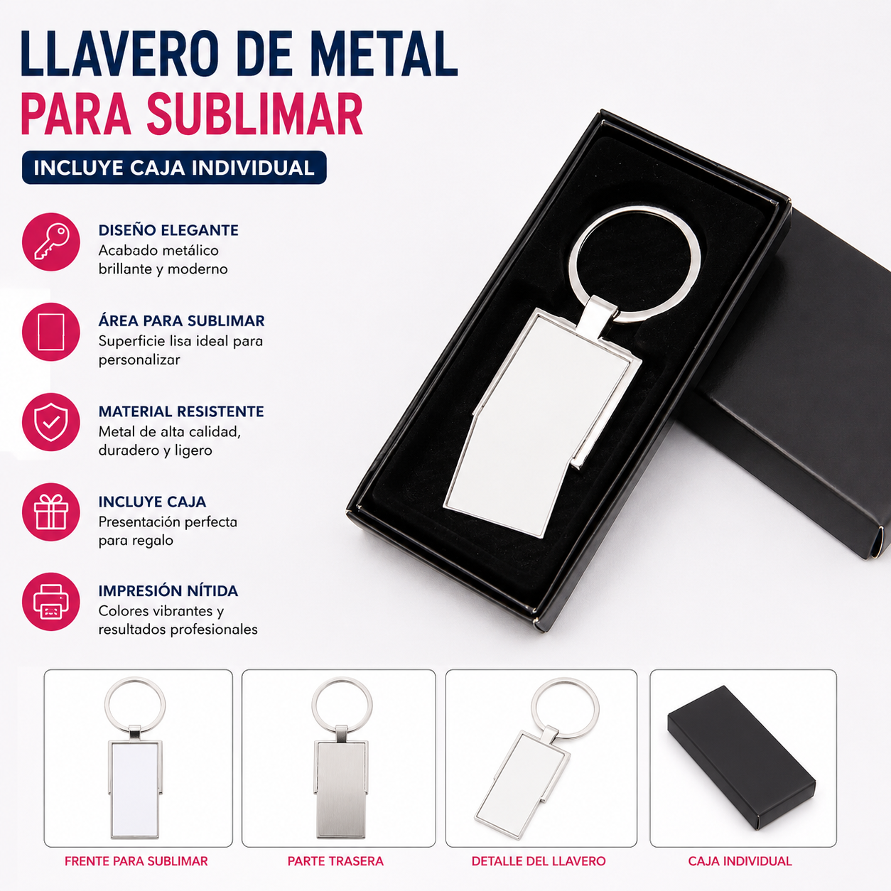 sublimation metal keychain
