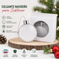Christmas ornament, round, 3 inches