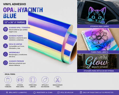 vinilo adhesivo opal hyacinth blue 12"x36"