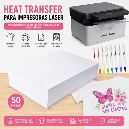 laser heat transfer paper for pens 5 sheets