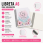 Libreta A6 para Sublimación con Espiral y 60 Hojas