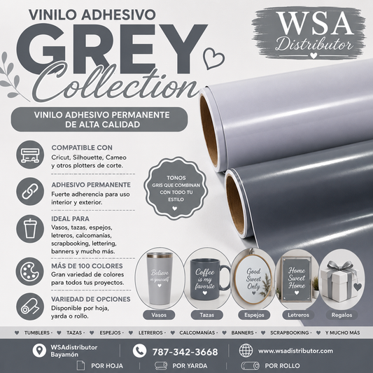 vinilo adhesivo grey collection 12"x36"
