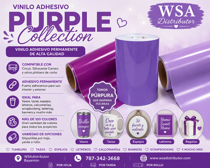 vinilo adhesivo purple collection 12"x36"