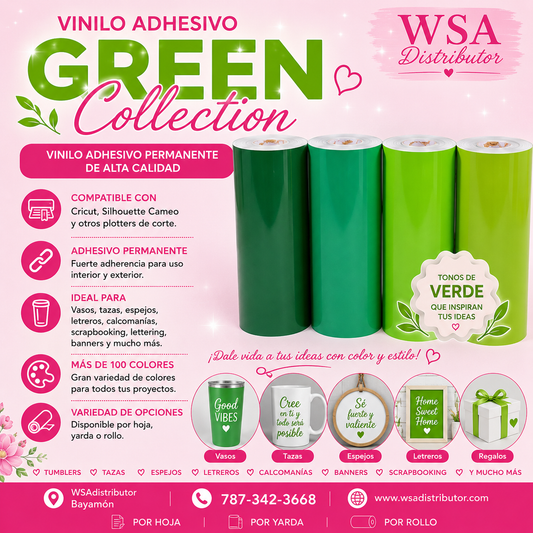 vinilo adhesivo green collection 12"x36"