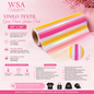 vinilo textil opal peach yellow pink 20"x36"