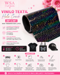 vinilo textil holo crack 20"x36"