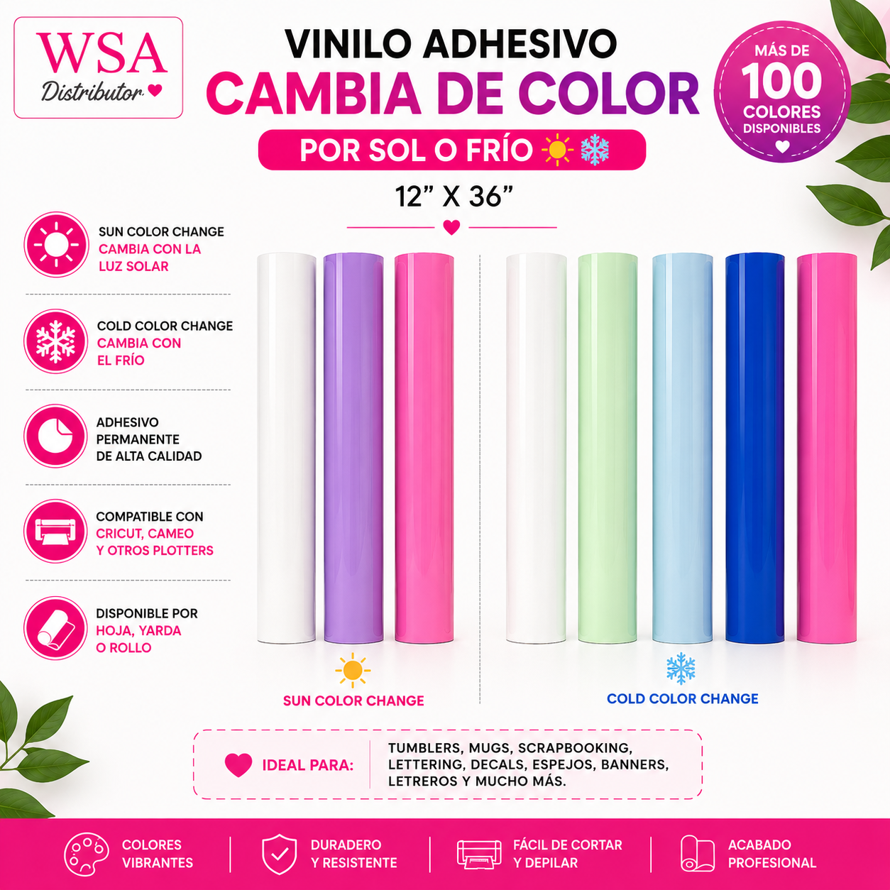 Color-change adhesive 12"x36"