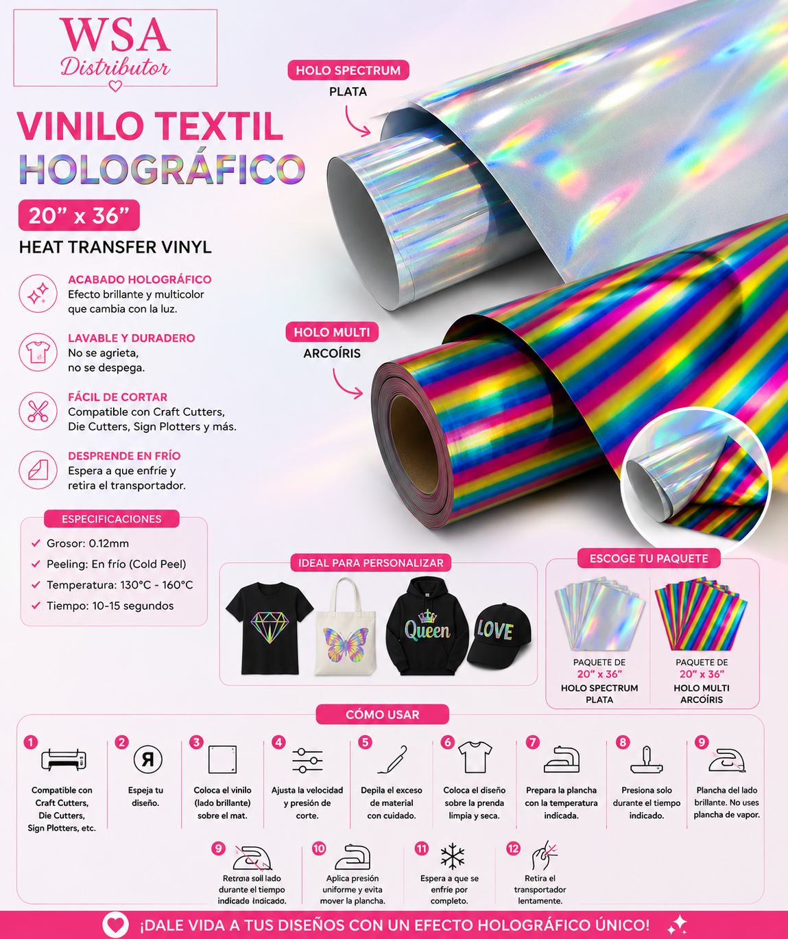 Holographic HTV 20"x36"