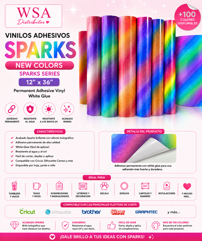 vinilo adhesivo sparks 12"x36"