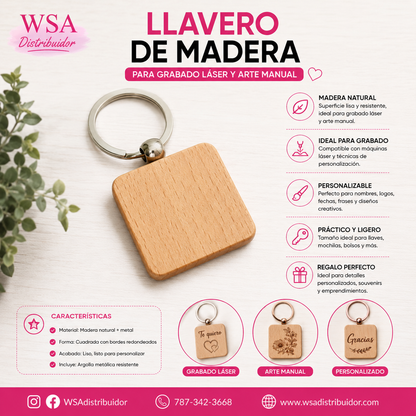 llavero para grabado laser