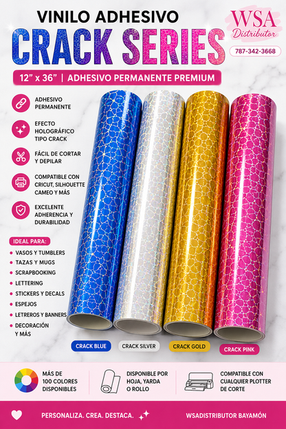 vinilo adhesivo Crack 12"x36"