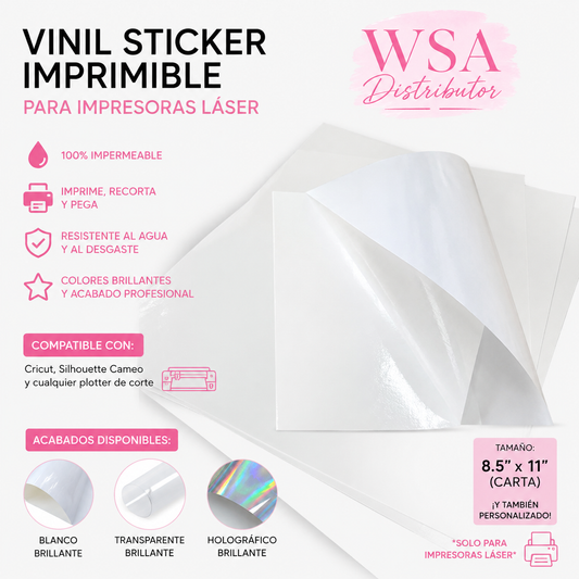 Pegatinas impermeables imprimibles para impresoras láser